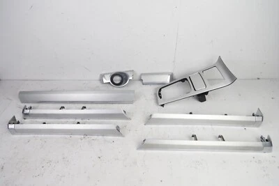 Porsche Cayenne 2011-2018 panel de ajuste consola central puerta plata aluminio plata Foto 1 de 4