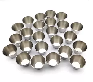 24er-Pack Stahlgewürz Saucenbecher ideal zum Eintauchen und Portionieren Tassen - Bild 1 von 9