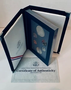 1990-S United States Liberty Prestige Proof Set with (Silver Eisenhower 1$ Coin) - Picture 1 of 8