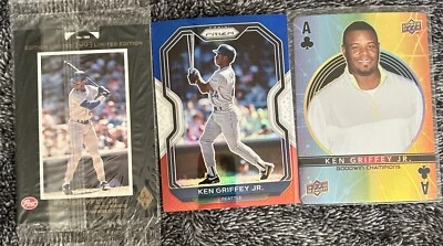 Lot Of 10 Ken Griffey Jr Post Cereal Sealed SI For Kids Prizm Fax Pax Goodwin - Image 1 of 2