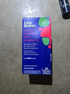 Probiótico Live Better para mujer sin OGM con arándano, 30 quilates nuevo en caja Foto 1 de 4