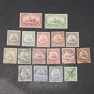 Tedesco-Africa orientale 1896-1905. Lotto 17 francobolli. - Foto 1 di 10