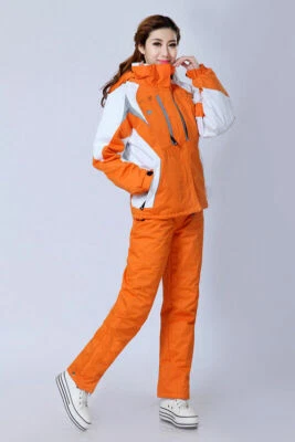 Mujeres Traje de Esquí Chaqueta + Pantalones Conjunto Cálido Térmico Snowboard Traje de Nieve Conjunto Foto 1 de 4