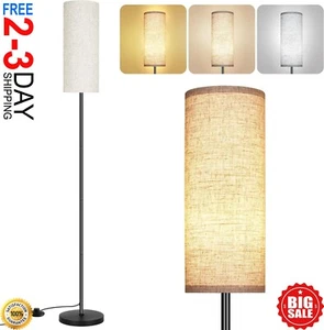 Floor Lamp for Living Room, Modern Standing Lamps with Lampshade - Picture 1 of 10