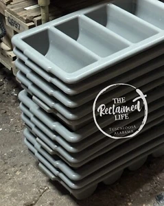 Compartment Restaurant Silverware Flatware Holder Utensil Holder Rolled - Picture 1 of 2