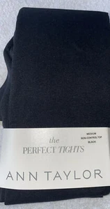 Ann Taylor  Perfect Tights Black Size Medium  (5’4”-5’7”) 120-150lbs - Picture 1 of 2