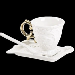Seletti I-Wares x1 Kaffeetassen-Set, Gold & Weiß BRANDNEU UVP 42,00 £ - Bild 1 von 14