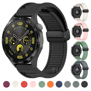 22mm Magnet Silikon Armband Für Huawei Watch GT 4 46mm GT 3 GT 2e GT 3 Pro 43mm - Picture 1 of 64