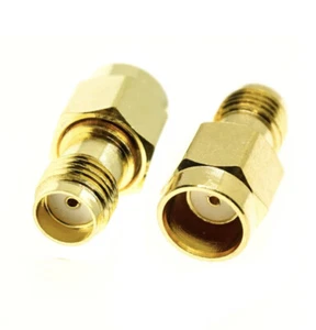 2x SMA RP-męski na żeński prosty konwerter jack WiFi RF koncentryczny adapter anteny - Zdjęcie 1 z 1