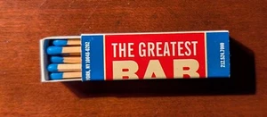 The Greatest Bar On Earth, World Trade Center, New York City, Lipstick Matchbox- - Picture 1 of 3