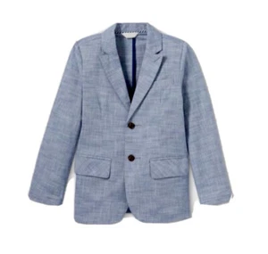 New Blue Cat & Jack Boys' Chambray Blazer Jacket Size 10 - Picture 1 of 6