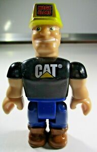 Mega Blocks Cat Man Figure. 9.5cm by 5.5cm or 3" by 2.5". Pre-owned. Articulated