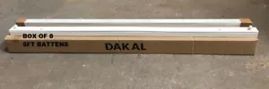8 x SINGLE 5ft T5 Slim Fluorescent Strip Light Batten Fitting - Picture 1 of 2