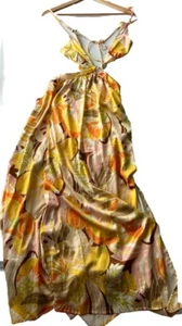 Vestido largo recortado Pearl & Sea para mujer talla 6 nuevo con etiquetas - Imagen 1 de 7