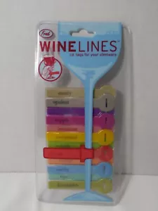 Wine Glass Tags - Winelines I.D. Tags for your stemware - Picture 1 of 2