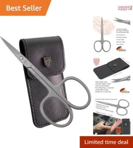 Curved Cuticle Scissors Stainless Steel Professional Nail Care Manicure Set - Picture 1 of 9