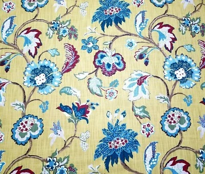 Bromwich in Zest POR Robert Allen 100% Algodón Slub Duck 54" Ancho Amarillo Jacobeo Foto 1 de 2