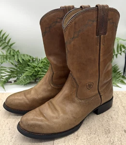 Herren Ariat Heritage Roper Stiefel Herren 8 B Western Rodeo Rancher Braun Leder - Bild 1 von 18