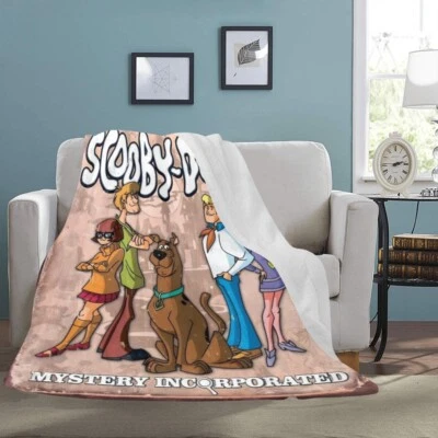 Vintage Style Scooby Doo Mystery Incorporated Ultra-Soft Micro Fleece Blanket - Image 1 of 4