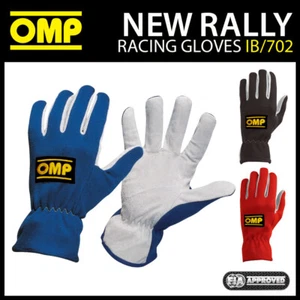 Guantes de rally OMP estilo corto en material de gamuza cuero conducción en 3 colores - Imagen 1 de 25