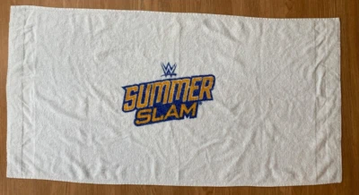 Toalla de playa blanca vintage WWE SUMMER SLAM 53 x 27,5" Foto 1 de 4