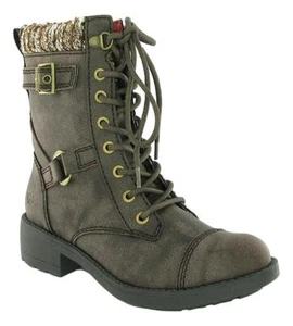 Mujeres Rocket Dog Trueno Clásicas Botas de Motociclista con Cordones al Tobillo Tallas 4 a 8 - Imagen 1 de 23
