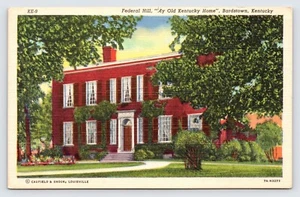 Federal Hill, My Old Kentucky Home, John Rowan Bardstown Kentucky Postkarte, P3 - Bild 1 von 2