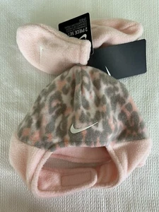NIKE Infant Girl Fleece Hat Mittens Set Pink Camo Baby NWT - Picture 1 of 4