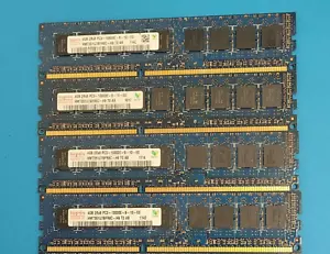 16GB (4 X4GB) DDR3 PC3-10600E 12800E ECC UNBUFFERED Ram FOR DELL PRECISION T3500 - Picture 1 of 1