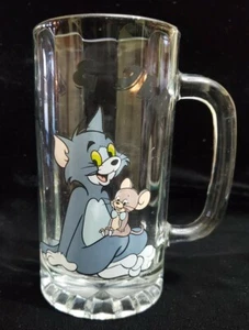 Vintage. 1996 Tom & Jerry Tall Glass Beer Mug. Collectable. #60 - Picture 1 of 3