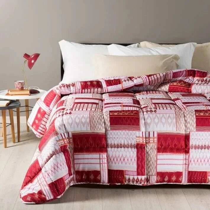 Trapunta invernale una piazza e mezza microfibra piumone Caleffi Devon corallo