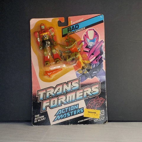 Rad Lionizer Action Masters MOC 1989 Vintage Hasbro G1 Transformers Figure Rare Cover
