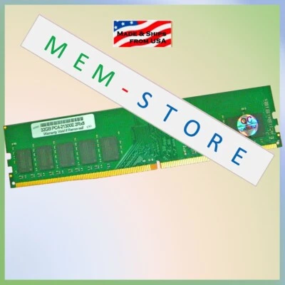 32GB DDR4 ECC UDIMM 2666MHz RAM for KTL-TS426E/32G Compatible Replacement Memory - Image 1 of 4