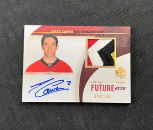 2010-11 SP AUTHENTIC JARED COWEN ROOKIE FUTURE WATCH AUTO PATCH #ed 44/100 - Picture 1 of 2