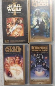 Star Wars: The Phantom Menace and Star wars Trilogy Special Edition Set VHS - Picture 1 of 4