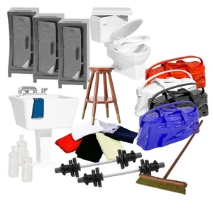 Locker Room Match Zubehör Set für WWE & AEW Wrestling Actionfiguren - Bild 1 von 1