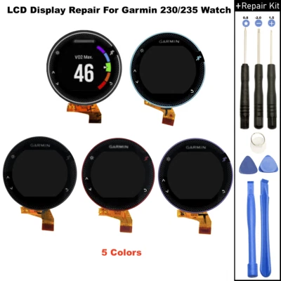 For Garmin Forerunner 235 / 230 Watch LCD Display Screen Assy Repair Replacement - Bild 1 von 4
