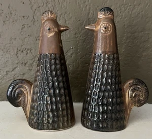 HOLT HOWARD JAPAN CHICKENS SALT & PEPPER - ca. 1960s - ORIGINAL FOIL LABEL - Picture 1 of 7