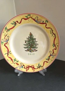 Spode 2012 Weihnachten Sammler Teller 2012 Rebhuhn in einem Birnbaum 8" Neu mit Etikett - Bild 1 von 7