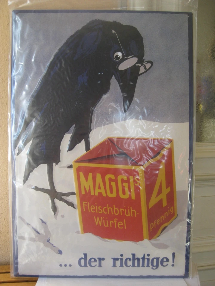 Maggi sehr großes Blechschild originalverpackt unbenutzt Retro - Bild 1 von 1