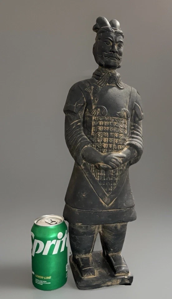 Азиатская фигурка солдата терракоты армии воина Цинь Шихуанди 20 дюймов статуэтка - Изображение 1 из 4