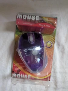 Souris Plug & Play Violet Vintage pour Windows Violet Neuve Boîte Ouverte - Photo 1/5