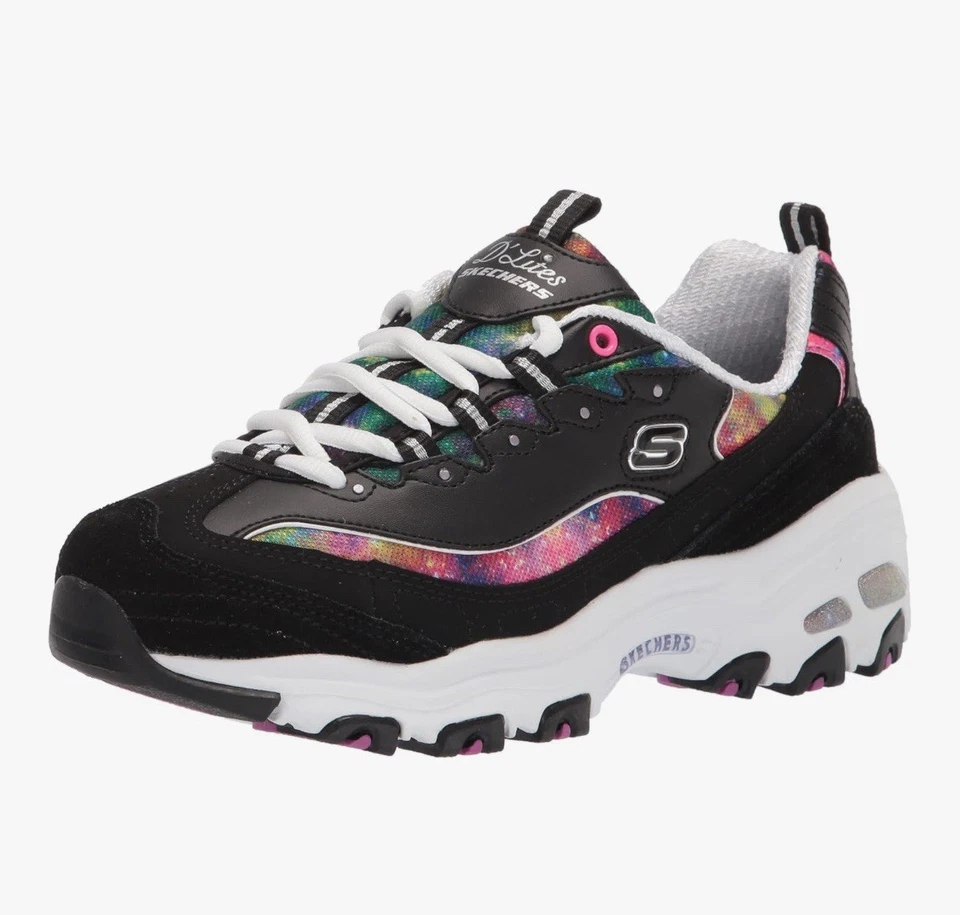 Zapatos deportivos de cuero Skechers D'Lites GALAXY FANTASY espuma viscoelástica para mujer 9,5  Foto 1 de 4