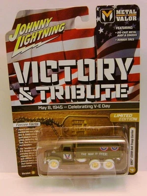 GMC CCKW 6X6 TROOP CARRIER CHASE VICTORY & TRIBUTE V/B JOHNNY LIGHTNING 2025 - Image 1 of 3