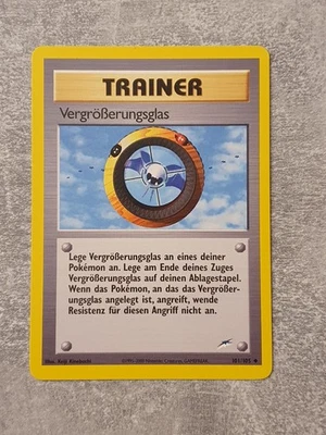 Pokémon Trainer Karte • Vergrößerungsglas • Neo Destiny Set • 101/105 • Pokemon - Bild 1 von 2