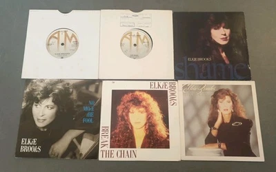 JOB LOT OF  7 x ELKIE BROOKS  7" VINYL SINGLES  ALL LISTED AND GRADED - Image 1 of 2