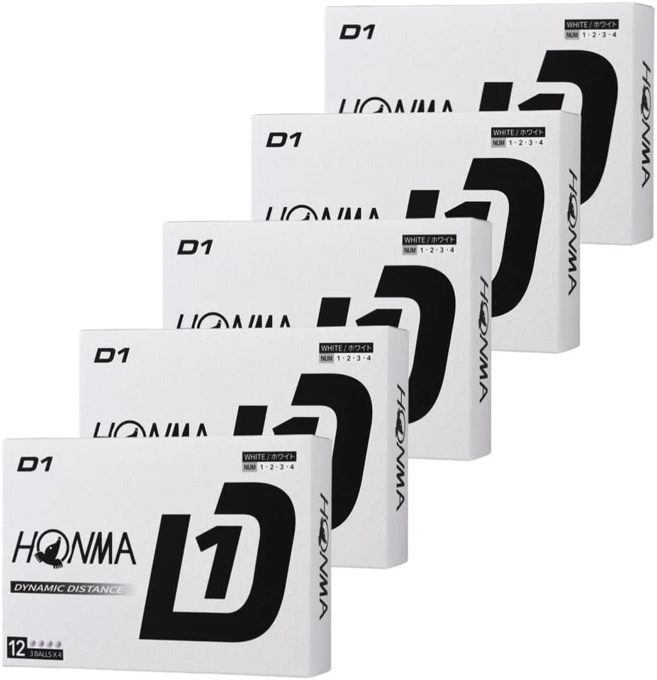 HONMA GOLF D1 Golf Ball 2024 Model BT2401 White 2 Dozen 24 Balls Official Balls
