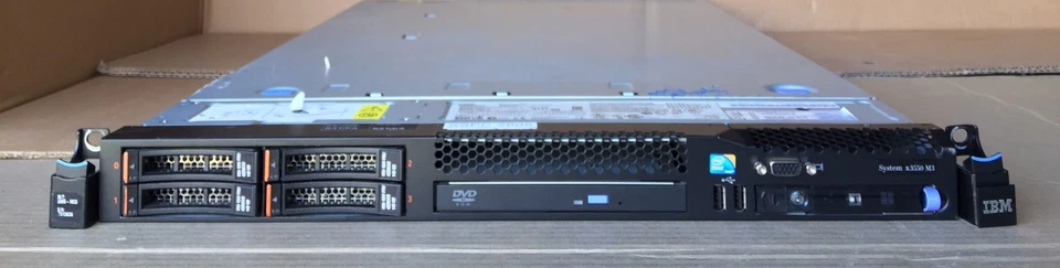 IBM X3550 M3 with 2 x X5675 3.0GHZ 48GB 4x 146GB 10K SAS HDD's/Raid controller - Image 1 of 4