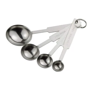 Update International MEA-SPDX Stainless Steel Measuring Spoon Set - Heavy Gauge - Picture 1 of 2