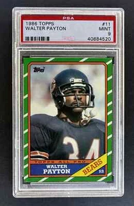 1986 Topps Walter Payton  #11  PSA 9 - Picture 1 of 2